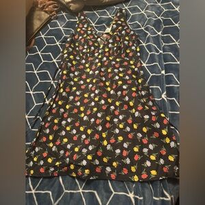 Princess Polly black floral mini dress